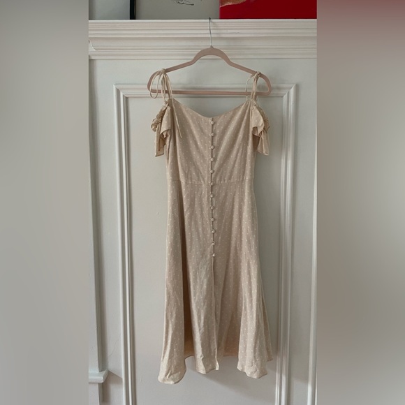 Gal Meets Glam Colleen Dress Ecru Size 2 - Picture 2 of 6